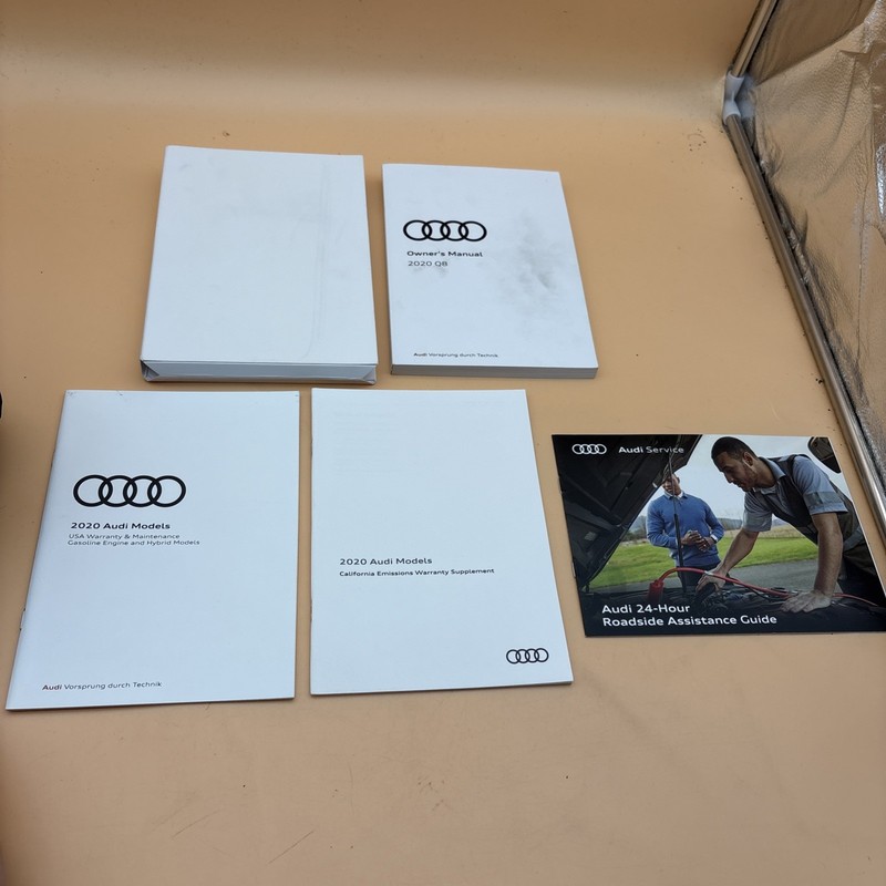 2022 AUDI Q8 Owners Manual Warranty Information With white Cover Included