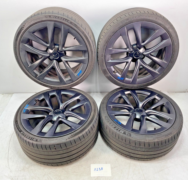 ✅ 21-23 OEM Tesla Model S Front Rear Wheel Rims 21X10.5J ET45 W/ Tires SET *
