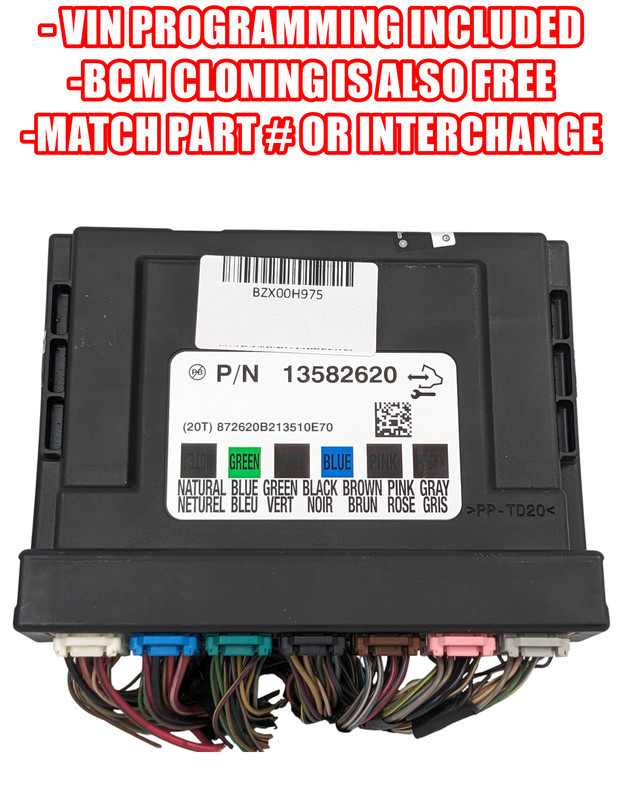 PROGRAMMED Chassis ECM Body Control BCM Fits 12 SONIC 13582620