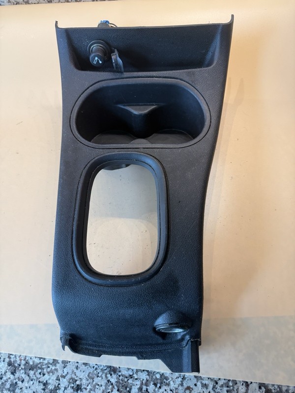 05-10 CHEVY COBALT Shifter Bezel Cup Holder Trim Panel Cover Lighter 12v Black