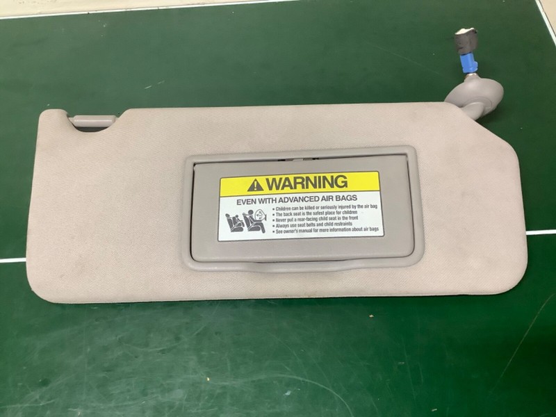 08-12 Accord Right Sunvisor Assy Gray Sun Visor Fabric used OEM