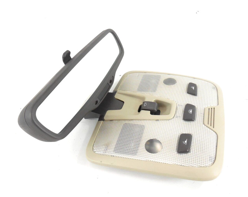 2001 01 Volvo S60 Overhead Dome Roof Light Console W/ Rearview Mirror OEM