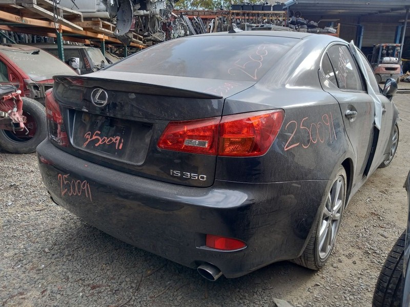 06-13 LEXUS IS250 REAR BUMPER WITHOUT PARK ASSIST GRY-1G0 SCRATCHES