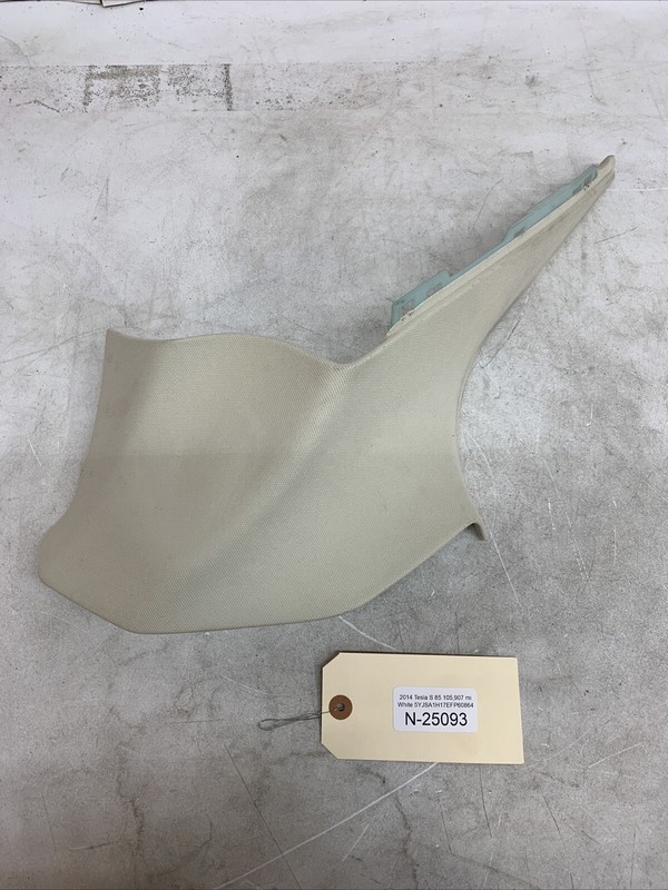 2012-2016 TESLA MODEL S REAR LEFT SIDE C PILLAR UPPER TRIM COVER OEM 25093 B16