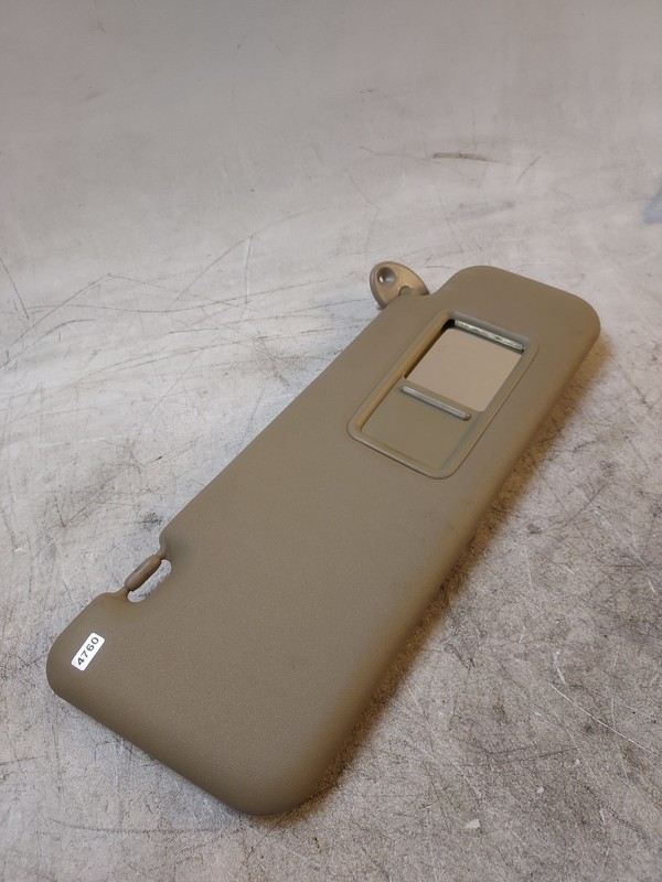 10-13 Highlander Passenger Right RH Beige Tan Illuminated w/ Light Sun Visor OEM