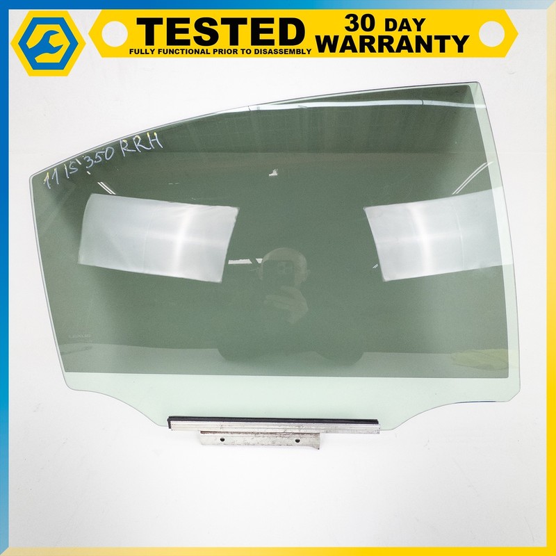 06-13 LEXUS IS250 IS350 REAR RIGHT PASSENGER SIDE DOOR WINDOW GLASS OEM