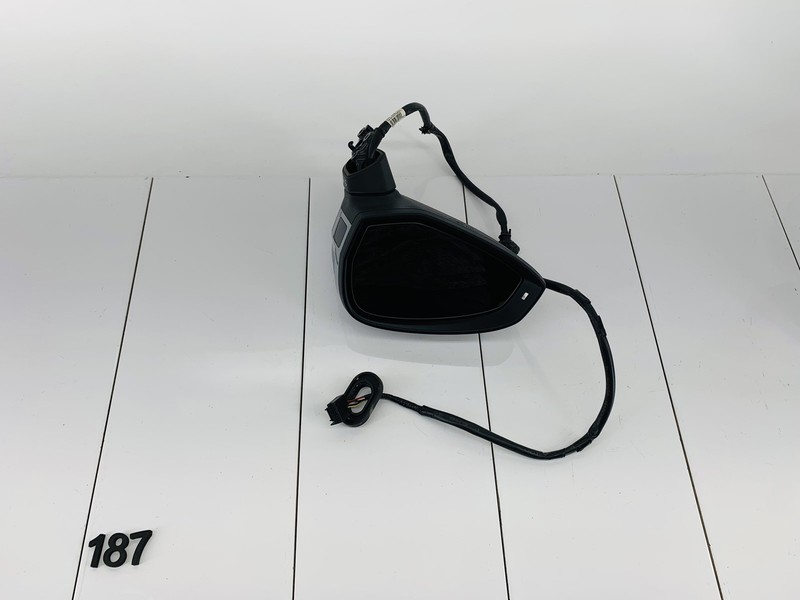 17-19 AUDI A4 B9 FRONT LEFT DRIVER SIDE EXTERIOR VIEW MIRROR FLORETT SILVER OEM