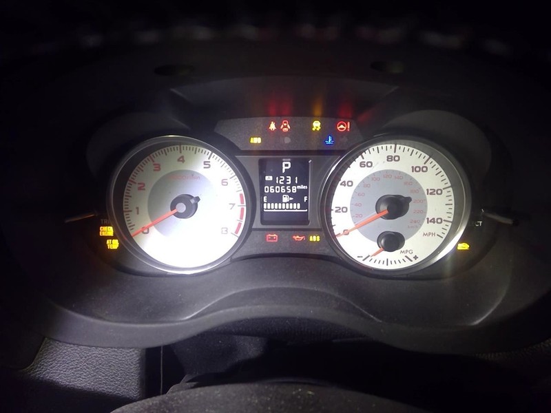 Speedometer Cluster MPH CVT With Automatic Headlamps Fits 13 IMPREZA 1754287