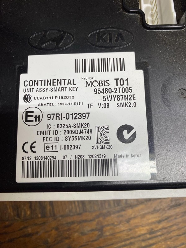 2011 2012 2013 Kia Optima Theft Locking Control Module OEM