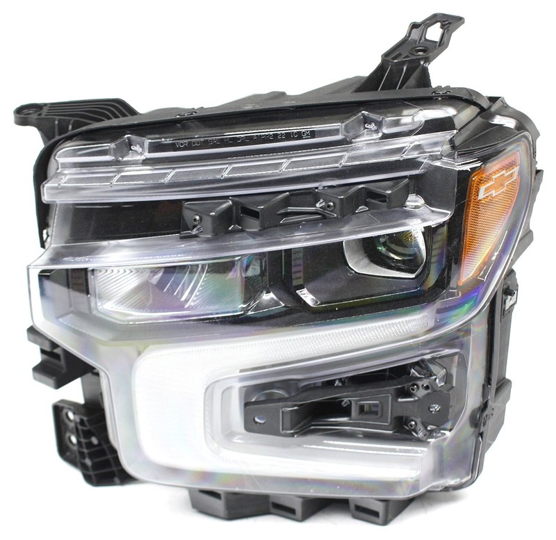 OEM Left Driver Side LED Headlamp For Chevy Silverado 1500 Black bezel 85606134