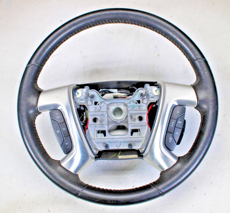 2007-2016 GMC ACADIA DRIVER STEERING WHEEL W/CRUISE CONTROL SWITCH OEM 22818078