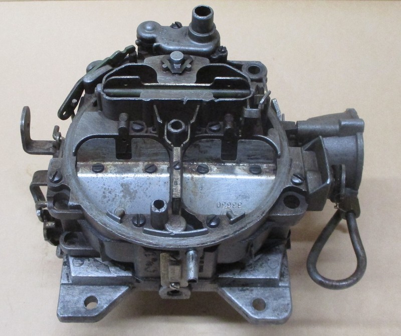 USED 4 BARREL ROCHESTER Q-JET CARBURETOR 7043262 JA C3 PONTIAC V8 R4-4MV