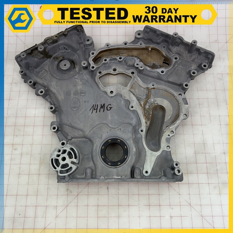 14-17 MASERATI GHIBLI 3.0L F160 engine TIMING CHAIN COVER OEM