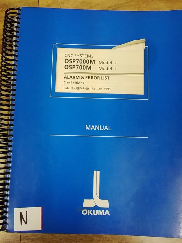 Okuma Alarm & Error List (1st Edition) EEM7-001-R1