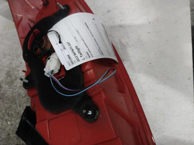 2013 INFINITI G37 Left Tail Light Assembly Grey 137K Miles OEM Used Part