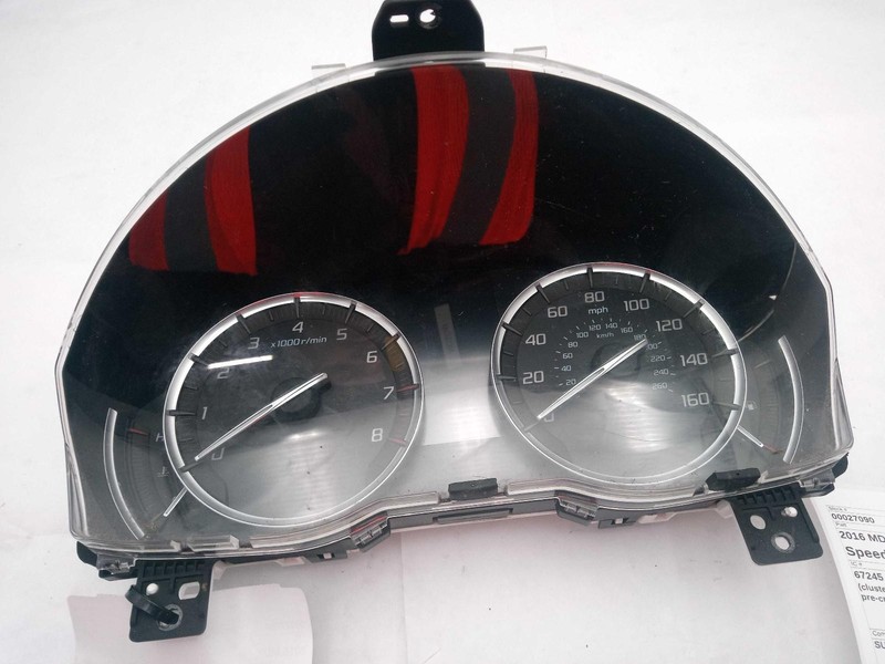Used Speedometer Gauge fits: 2016 Acura Mdx cluster US market MPH Tech VIN 4 8th