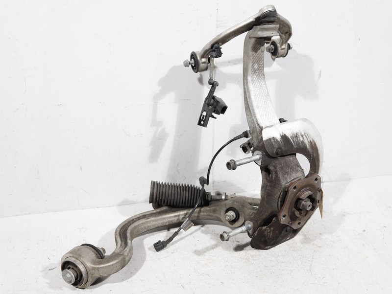 10-16 Porsche Panamera RWD Front Left Suspension Spindle Knuckle Hub Arms Tie
