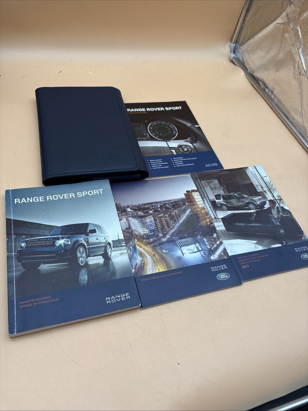 2013 Land Rover Range Rover Owners Manual Supplement Quick Start Guide W/ Case