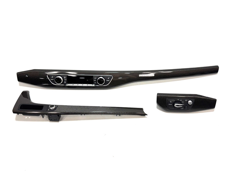 📌 2017-2023 AUDI S5 DASH CENTER CONSOLE DOORS CARBON TRIMS SET 8W1-853-190 OEM