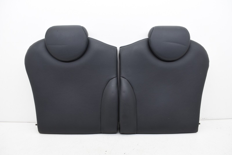 2006 Mini Cooper S R53 Rear Left Right Upper Seat Cushion Black Leather OEM KW69