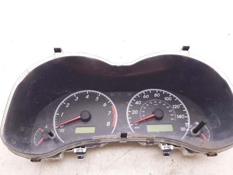 07-09 TOYOTA COROLLA LE SPEEDOMETER CLUSTER