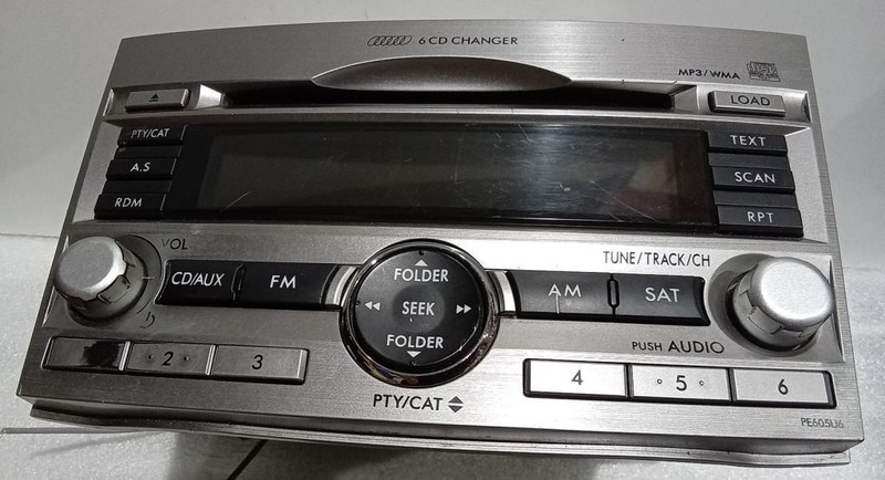 2010-2012 Subaru Legacy 51388 receiver, AM-FM-6CD, w/o navigation 86201AJ60A