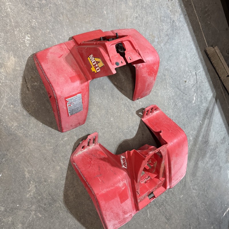 1986 Yamaha Badger Yfm80 Moto 4 Kids Atv Motor Body Plastics, Front And Rear