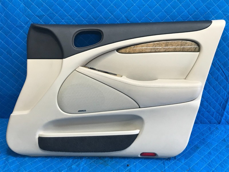 99-02 JAGUAR S-TYPE R FRONT RIGHT RH PASSENGER INTERIOR DOOR PANEL TAN