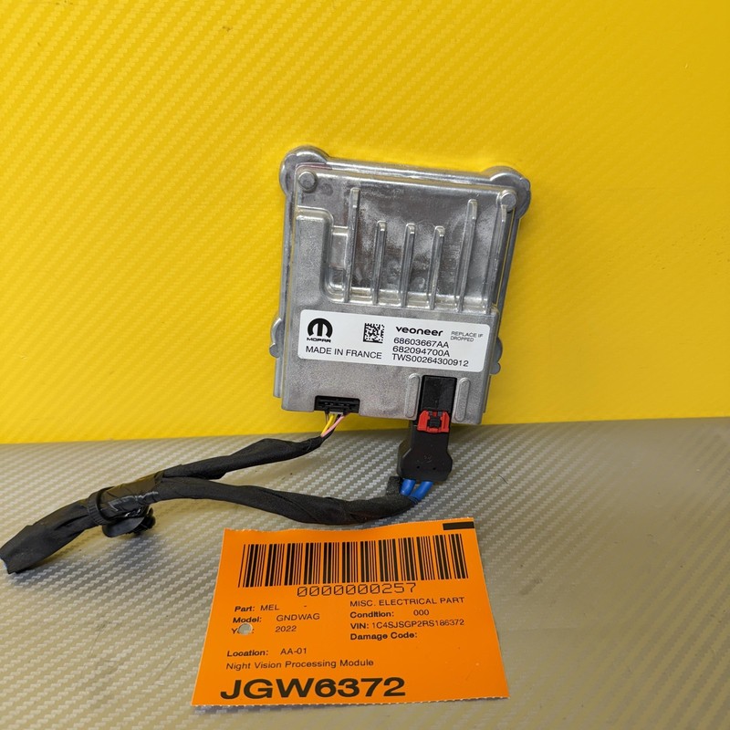 2022-2025 Jeep Grand Wagoneer Night Vision Procccessing Module 68603667aa