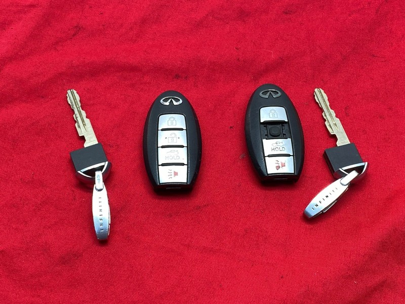 2008-2013 Infiniti G37 Keyless Entry Remote Key Fob Pair Set 285E3-JK62A OEM✅