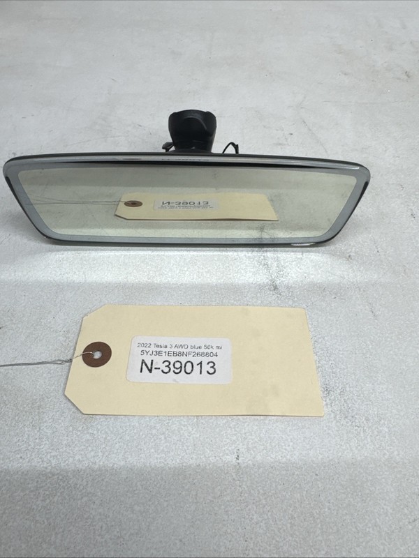 17-23 Tesla 3 Front Interior Windshield Rear View Mirror 1119904-00-C 39013 B7