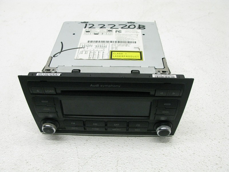 04-08 AUDI B7 A4 SEDAN SYMPHONY STEREO RADIO CD HEAD UNIT SATELLITE OEM 122220B