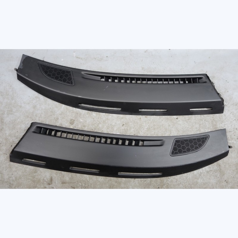 05-12 Porsche 997 911 987 Cayman Boxster Dashboard Defroster Trim Pair Black OEM