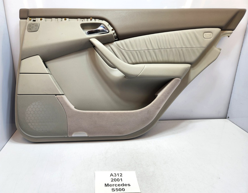 ✅ 00-06 OEM Mercedes W220 S500 Rear Right Passenger Door Trim Panel Leather