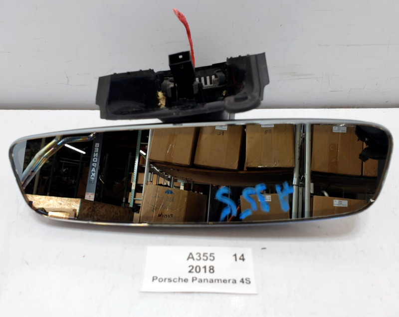 ✅ 2017-2023 OEM Porsche Panamera 4S 971 Interior Rear View Mirror Black