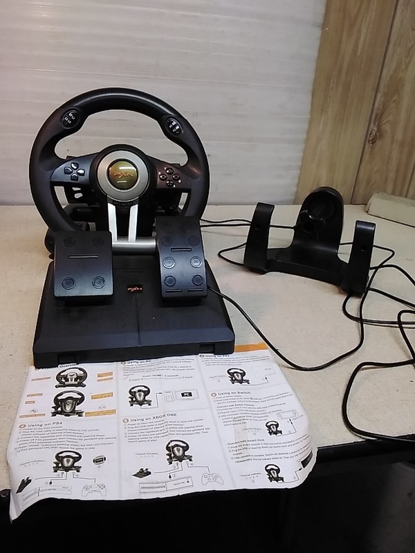 PXN-V3 Pro Steering Wheel 180° Universal USB Racing Wheel & Pedals Tested