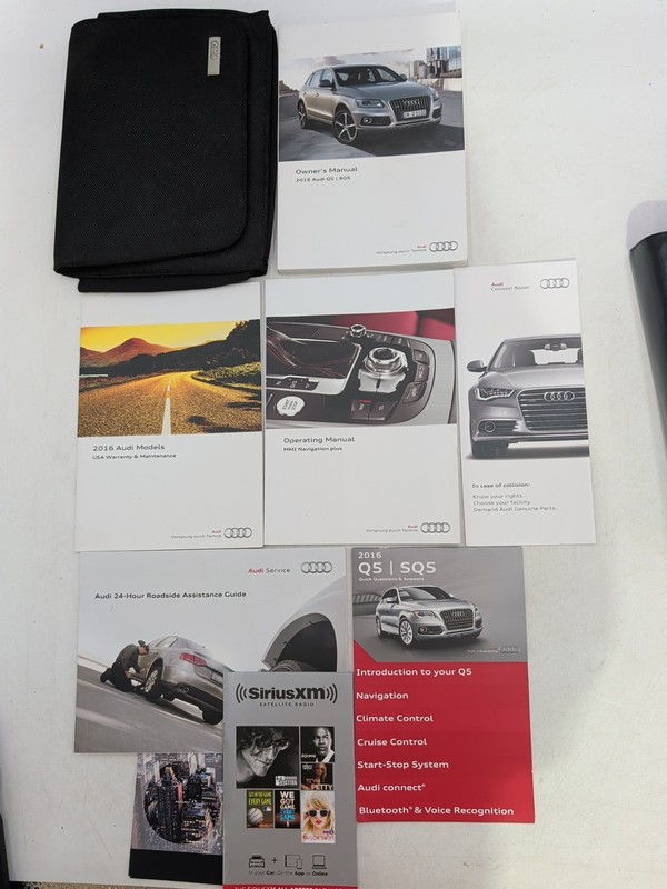 2016 Audi Q5 SQ5 Owner’s Manual Complete Set Q 5 Navigation System W/ Case