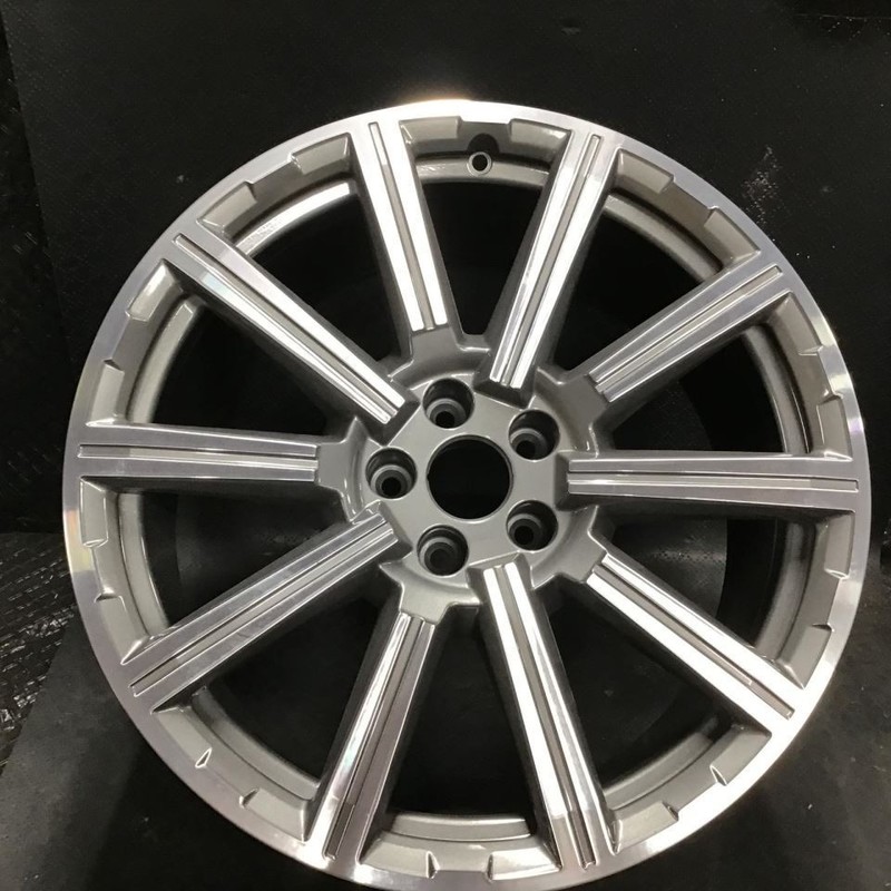 2017-2024 Audi Q7 58988 Wheel 20 x 9 10 Spoke Rim Charcoal Machined 4M0601025AD