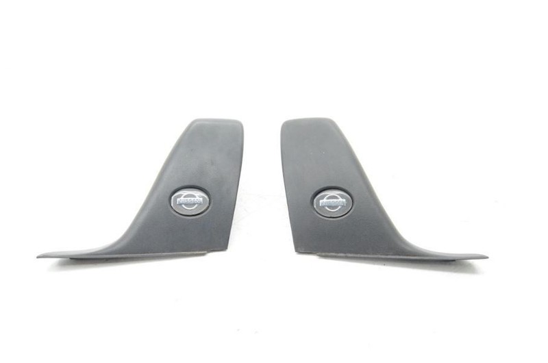 1991-1994 NISSAN 240SX KA24DE PAIR OF B PILLAR TRIM PANELS WITH NISSAN EMBLEM
