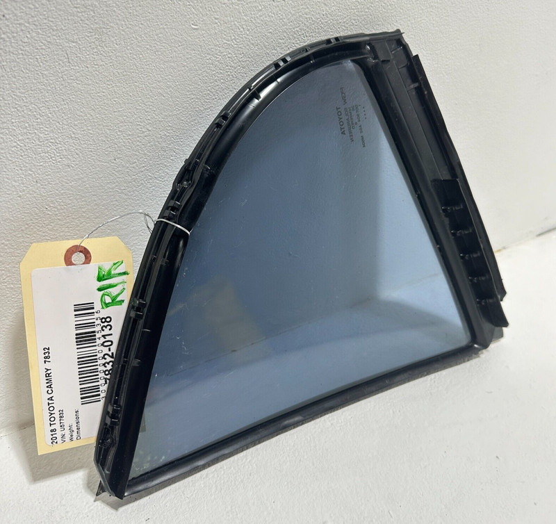 2018-2024 TOYOTA CAMRY LE REAR RIGHT DOOR WINDOW FIXED VENT GLASS OEM