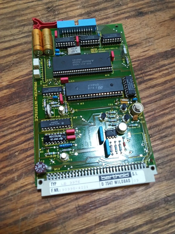 Berthold LB-3976 Printer Interface D 7547 Wildbad S.I. 03