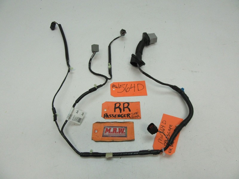 DOOR PANEL WIRE HARNESS LATCH POWER WINDOW MOTOR PASSENGER REAR for ESCAPE 08-12