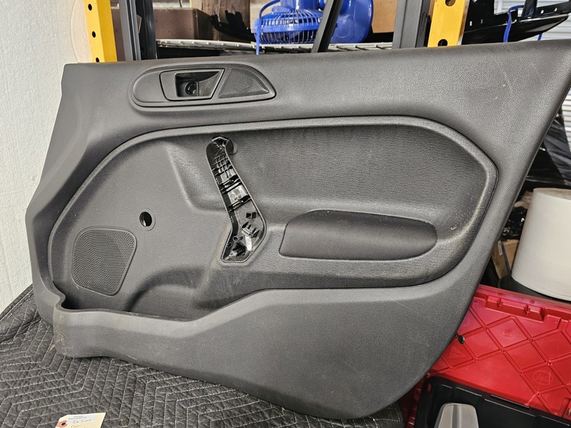 14-19 Ford Fiesta Passenger Right Front Inside Door Trim Panel Only Oem Black 5D