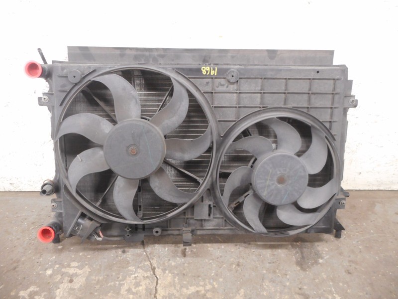 Volkswagen Jetta Radiator Condenser Engine Cooling Fan 2.5L Sedan OEM 2011-2013