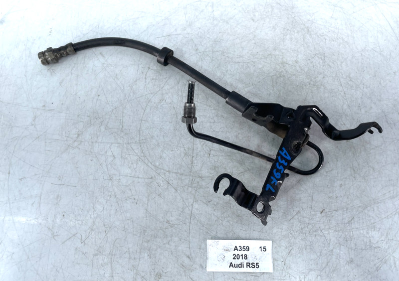 ✅ 18-24 OEM Audi RS5 S5 S4 Front Left Driver Side Brake Hose W/ Bracket