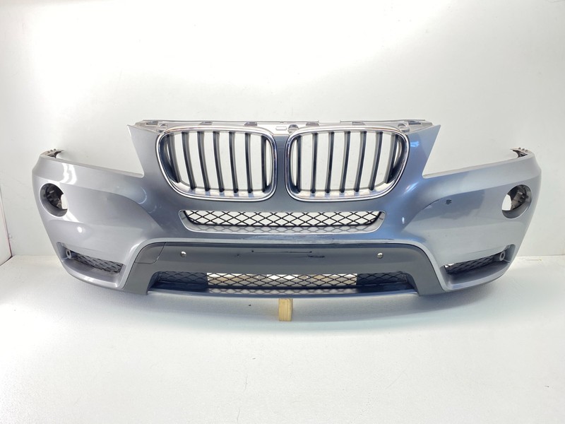 2011-2014 BMW F25 X3 Front Bumper Cover PDC w/ Grills Assembly Space Gray OEM✅