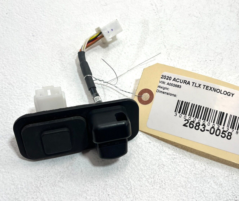 2019 - 2020 Acura TLX Lid Mounted Rear View Camera OEM