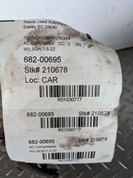 AC Compressor Fits 10-14 ESCALADE 1030777