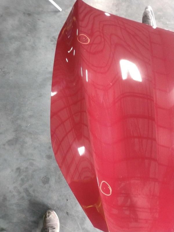 2023 KIA Forte Hood Panel OEM Red Dents Used 66400M7000 4DR Sedan