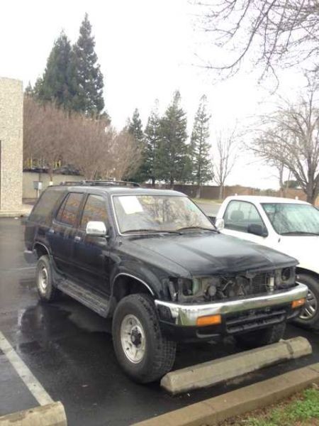 92 93 94 95 TOYOTA 4 RUNNER PASSENGER RIGHT FENDER BLK